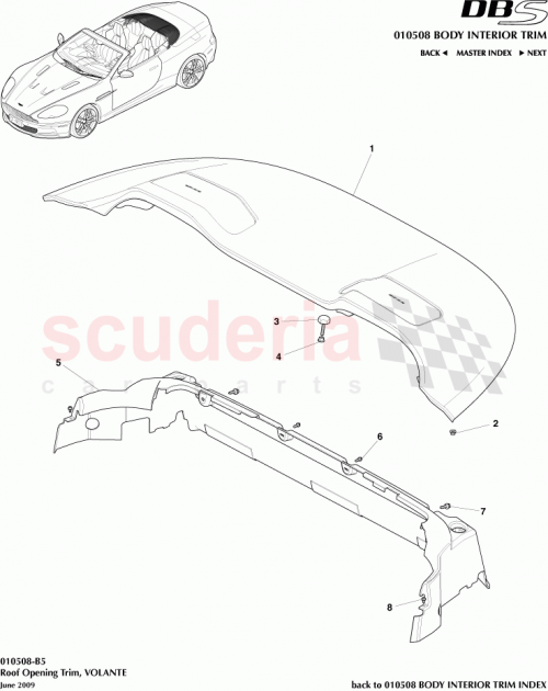 Part Diagram for Aston Martin AD33-L1900-AGW
