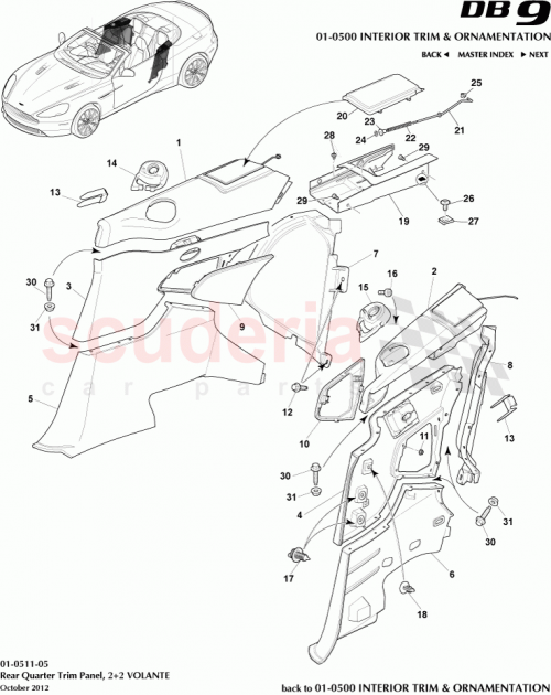 Part Diagram for Aston Martin 8G43-L312A07-ABW