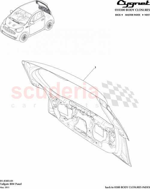 Part Diagram for Aston Martin AY2Y-67-10006