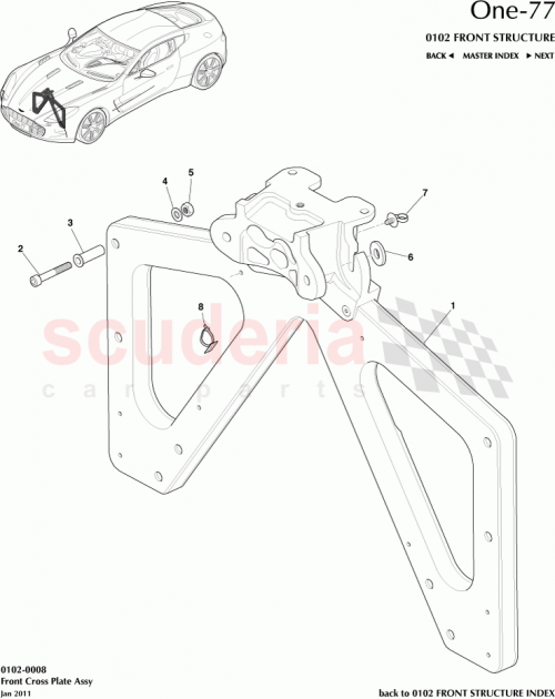 Part Diagram for Aston Martin 12023-04-1048-AA
