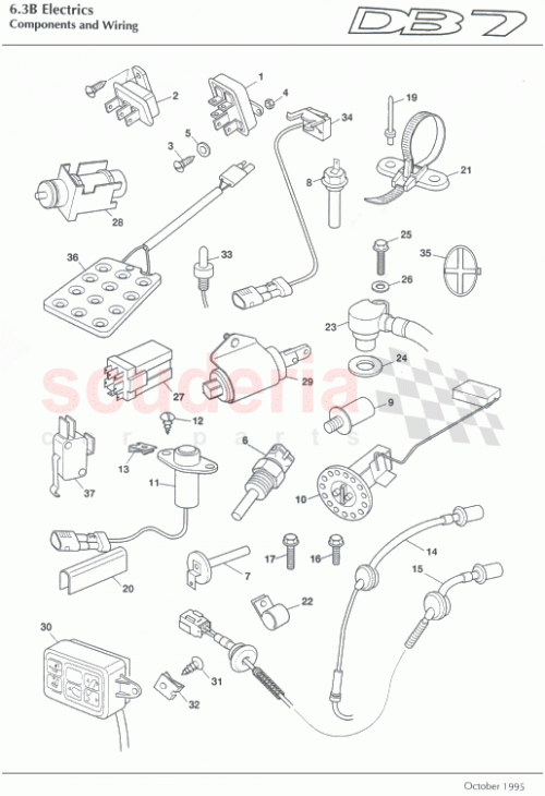Part Diagram for Aston Martin 37-84798