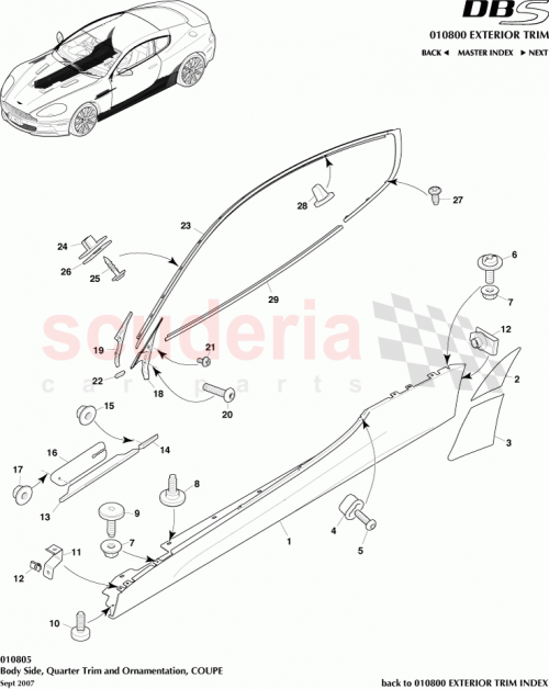 Part Diagram for Aston Martin 8G43-4999-AA