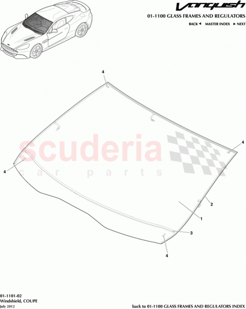 Part Diagram for Aston Martin ED33-76-10211