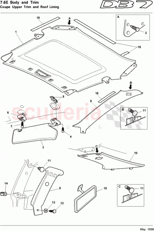 Part Diagram for Aston Martin 8382824/XXX