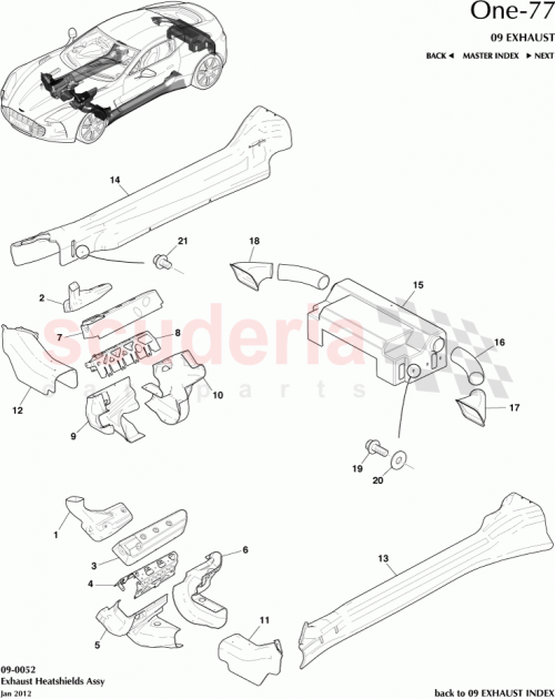 Part Diagram for Aston Martin 12023-03-8640-AC