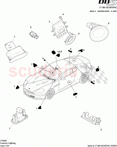 Part Diagram for Aston Martin 8D33-13776-AA
