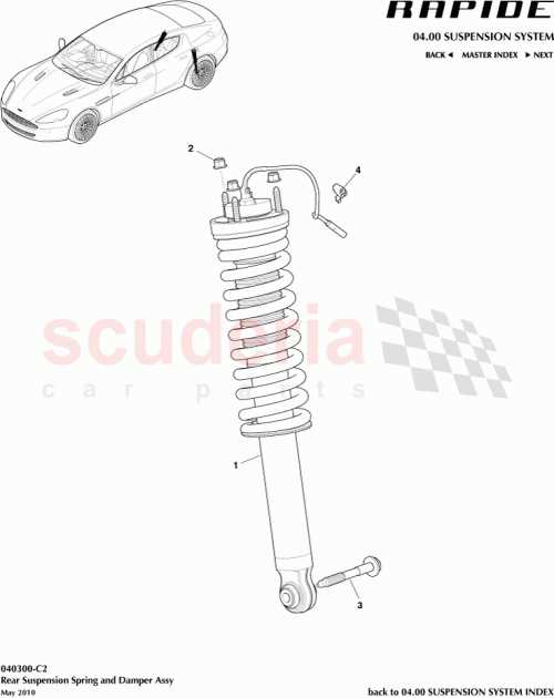 Part Diagram for Aston Martin AD43-18W002-CD