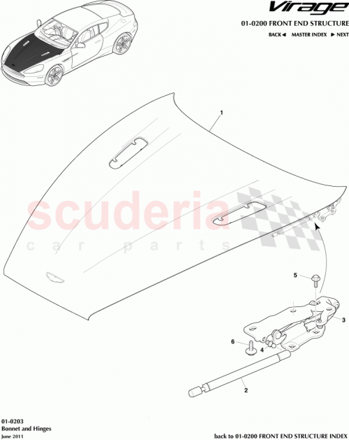 Part Diagram for Aston Martin 4G4316C826AC