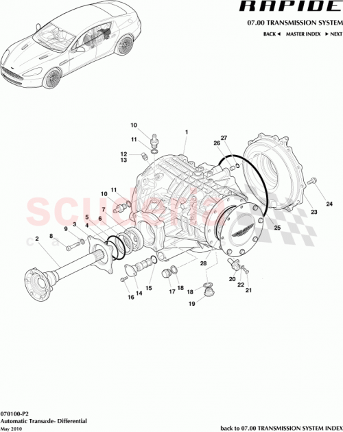 Part Diagram for Aston Martin 91816