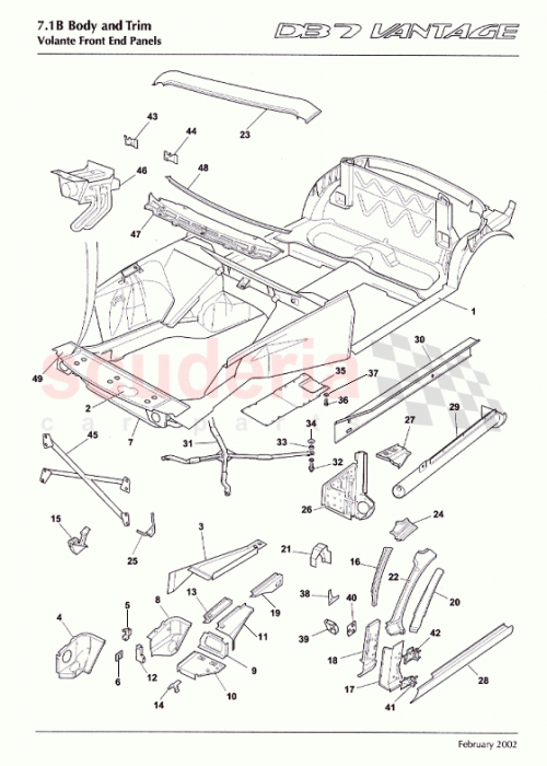 Part Diagram for Aston Martin 21-140088-AB