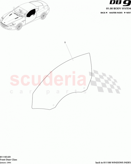 Part Diagram for Aston Martin 4G43-L21411-AB