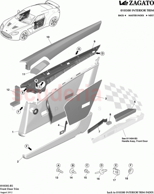 Part Diagram for Aston Martin 4G43-24242-AFW