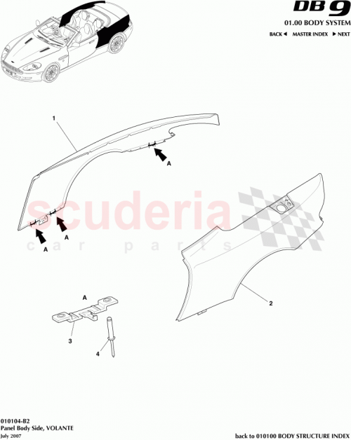 Part Diagram for Aston Martin BG43-L27846-AC