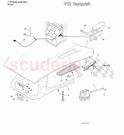 Part Diagram for Aston Martin 1R12-642828-AA
