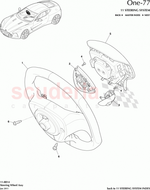Part Diagram for Aston Martin 12023-14-6780-AA