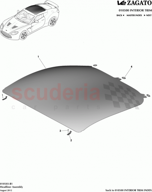 Part Diagram for Aston Martin CY83-51916-AAW