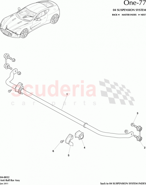Part Diagram for Aston Martin 12023-11-1066-AD