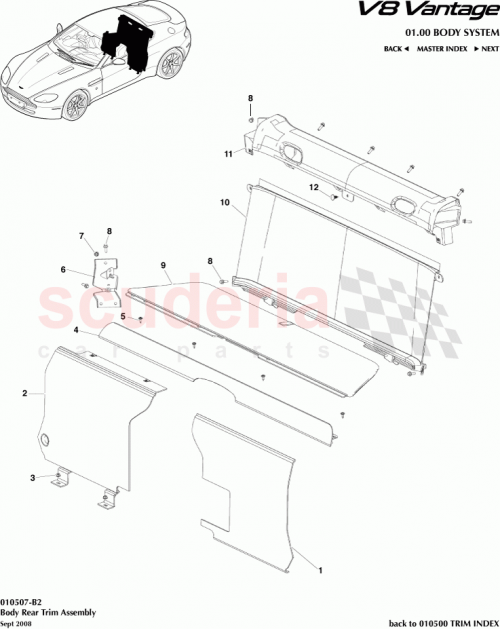 Part Diagram for Aston Martin 6G33-674A09-ACW