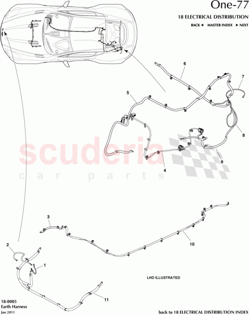 Part Diagram for Aston Martin AY93-14B659-AA
