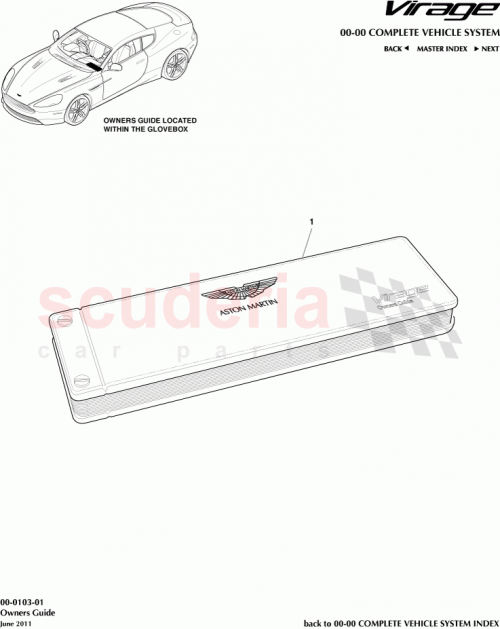 Part Diagram for Aston Martin CG43-40-11218