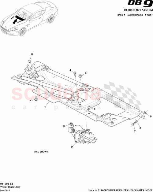 Part Diagram for Aston Martin 091808