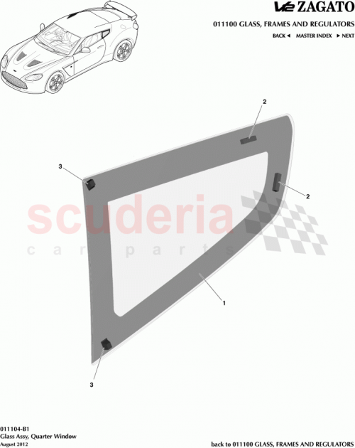 Part Diagram for Aston Martin CY83-C29701-BB