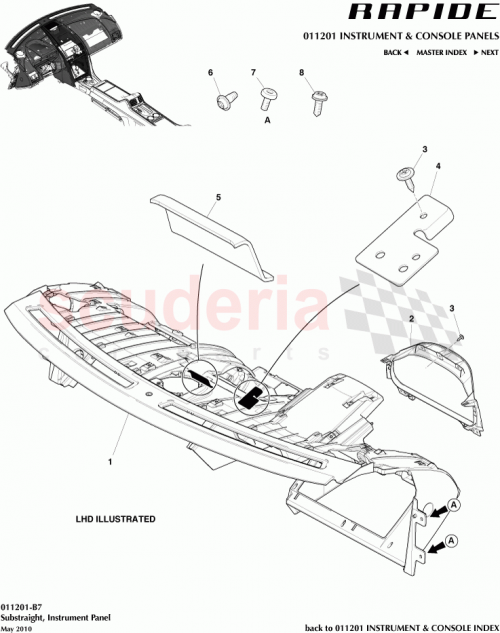 Part Diagram for Aston Martin AD4304305BAW