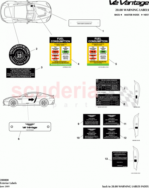 Part Diagram for Aston Martin AD23-69014-AA