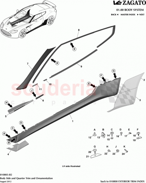 Part Diagram for Aston Martin CY83-20566-AA