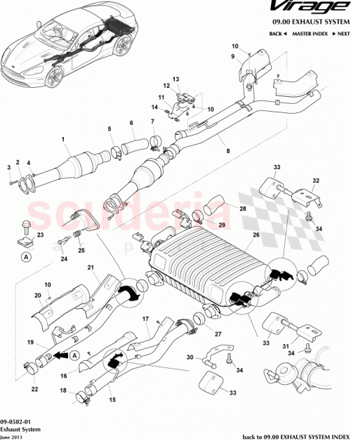 Part Diagram for Aston Martin 4G435N201CA