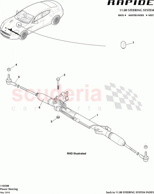 Part Diagram for Aston Martin AD43-3200-BB