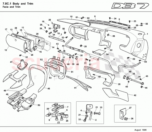 Part Diagram for Aston Martin 69-82899