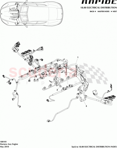 Part Diagram for Aston Martin AD43-12B637-AB