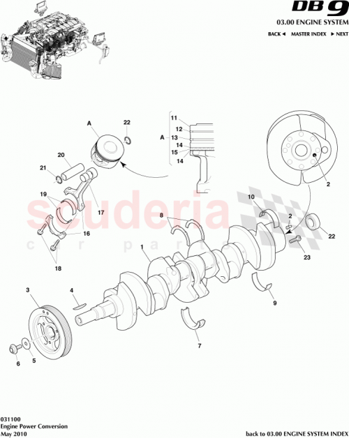 Part Diagram for Aston Martin 1R12-02-10061
