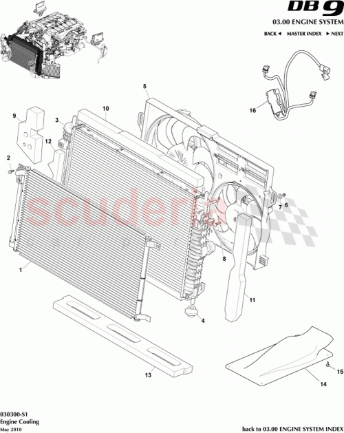 Part Diagram for Aston Martin 4G43-37-10479