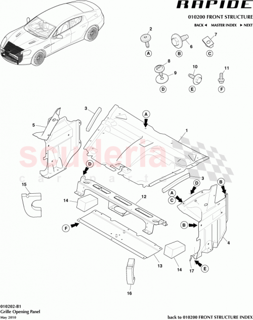 Part Diagram for Aston Martin AD43-F334611-AA