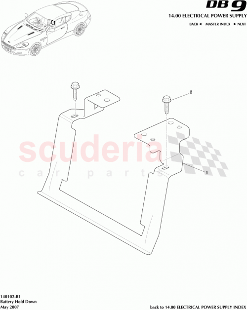 Part Diagram for Aston Martin 7G43-10A668-AA