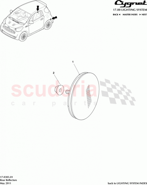 Part Diagram for Aston Martin 90179-05102