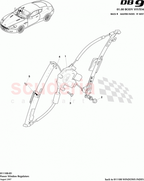 Part Diagram for Aston Martin 4G43-F23201-AE