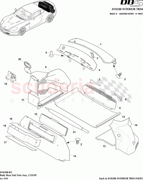 Part Diagram for Aston Martin 7G43130W58ACW