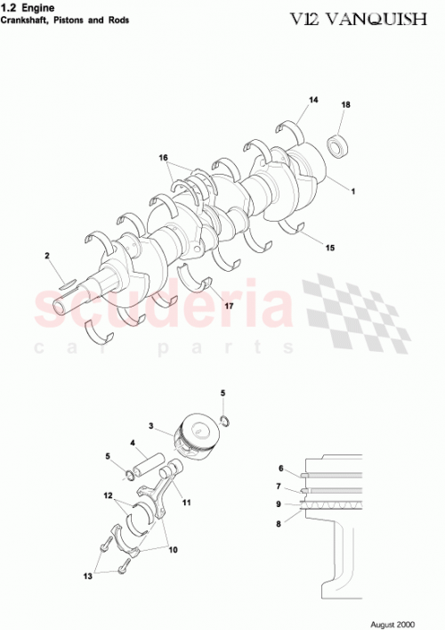 Part Diagram for Aston Martin 5R13-6200-BA