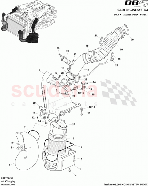 Part Diagram for Aston Martin 8D33-43836-AA