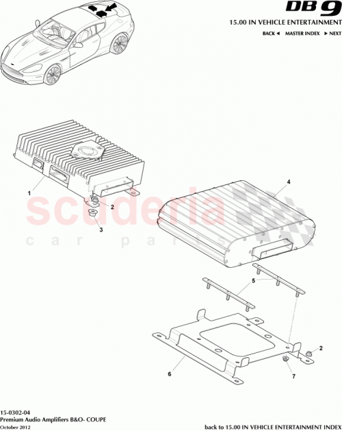 Part Diagram for Aston Martin 9D33-19C126-BB