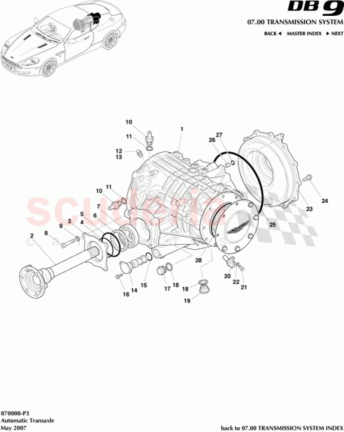 Part Diagram for Aston Martin 4G43-27-10604