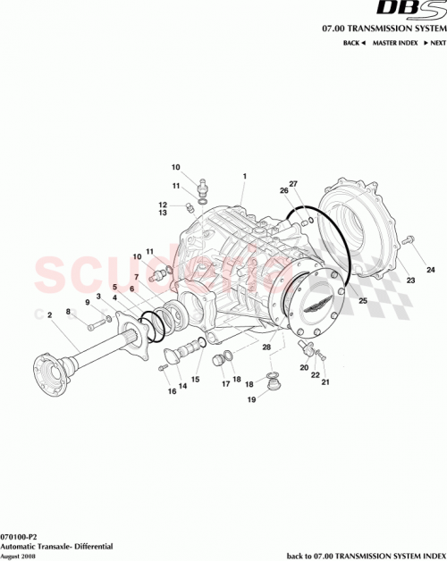 Part Diagram for Aston Martin 9D33-4200-AB
