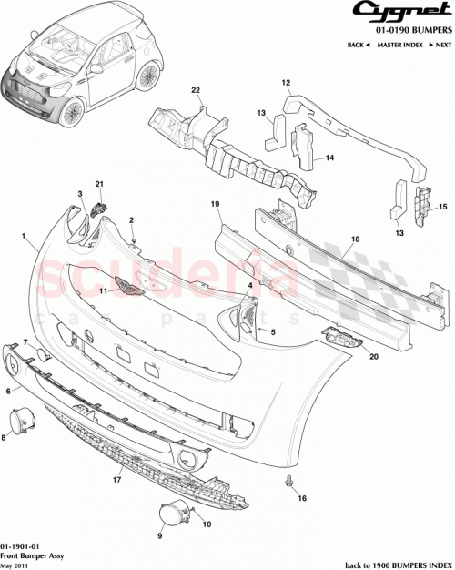 Part Diagram for Aston Martin AY2Y-15A237-BC