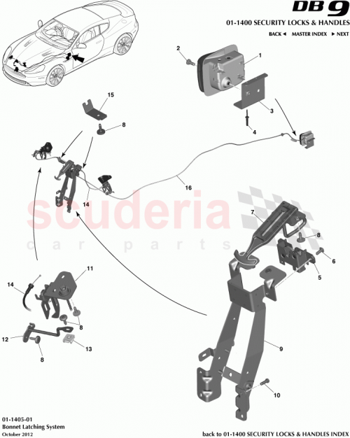 Part Diagram for Aston Martin CD33-3804-AA
