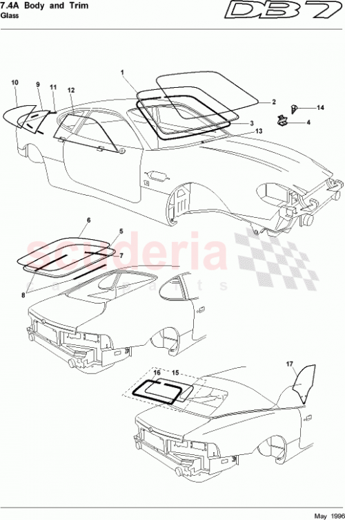 Part Diagram for Aston Martin 77-61541