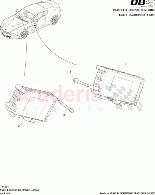 Part Diagram for Aston Martin 7G43-13C790-CA