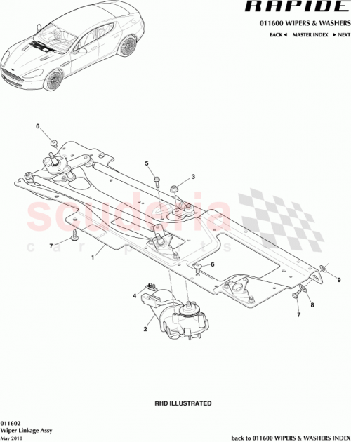 Part Diagram for Aston Martin AG43-32692-AA